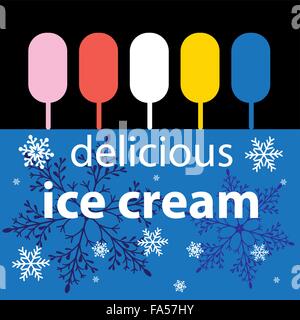 leckeres Eis Stock Vektor