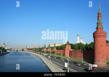 Der Kreml (1482-1495) an einem schönen Sommertag in Moskau, Russland Stockfoto