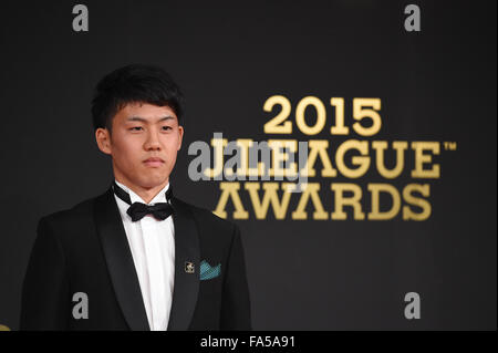 Tokio, Japan. 21. Dezember 2015. 21. Dezember 2015 - Fußball: 2015 J.League Awards am Grand Prince Hotel Shin-Takanawa, Tokio, Japan. Bildnachweis: AFLO SPORT/Alamy Live-Nachrichten Stockfoto