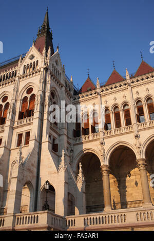 Das grandiose ungarischen Parlamentsgebäude in Budapest Stockfoto