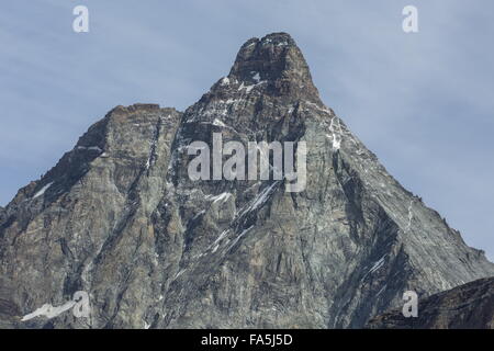 Das Matterhorn, der Italiana Seitenansicht oben Cervina, Italien Stockfoto