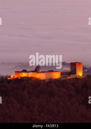 Festung Medvedgrad bei Hauptstadt Zagreb Stockfoto