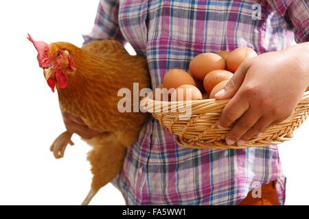 Eiern und Hühnerfleisch Stockfoto