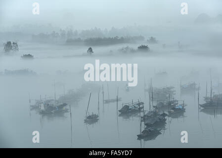 Qingyuan City, Guangdong Provinz, eine hochkarätige Fischerdorf Stockfoto