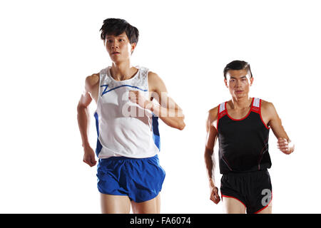 Zwei Leichtathleten Stockfoto