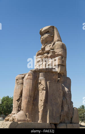 Koloss von Memnon, Westjordanland, Ägypten Stockfoto