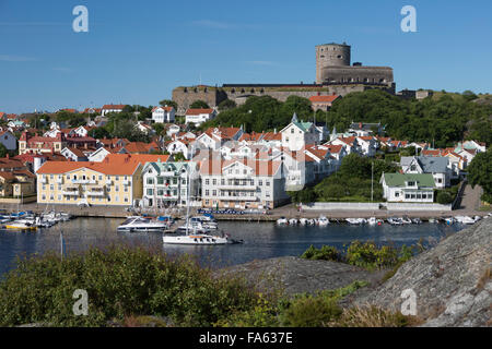 Carlstens Festung (Carlstens Fastning) und Hafen, Marstrand, Bohuslan Küste, Süd-West Schweden, Schweden, Europa Stockfoto