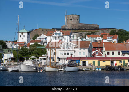 Carlstens Festung (Carlstens Fastning) und Hafen, Marstrand, Bohuslan Küste, Süd-West Schweden, Schweden, Europa Stockfoto