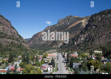 Main Street, Ouray, Colorado, USA Stockfoto