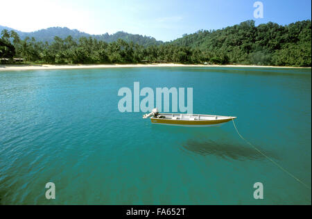 Boot in Juara Beach, Tioman Island, Malaysia Stockfoto