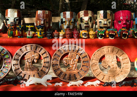 Handarbeiten zum Verkauf, Chichen Itza, Yucatan, Mexiko Stockfoto
