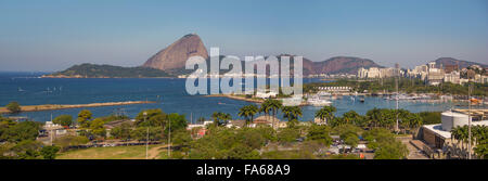 Zuckerhut und Guanabara-Bucht, Rio De Janeiro, Brasilien Stockfoto