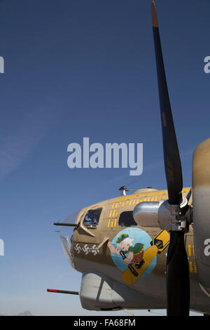 Marana Graduiertenkolleg Flughafen, Wings of Freedom Tour, Air Show, Boeing B17G Flying Fortress, eingeführt im Jahre 1938, Arizona, USA Stockfoto