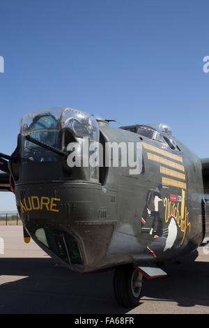 Marana Graduiertenkolleg Flughafen, Wings of Freedom Tour, Airshow, Consolidated B-24J Liberator, Arizona, USA Stockfoto