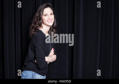 Lodovica Comello, italienische Schauspielerin, Sängerin und Tänzerin, die internationale für ihre Rolle in der Serie Violetta Popularität. Stockfoto