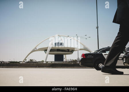 Das Thema Gebäude am Flughafen Los Angeles Stockfoto