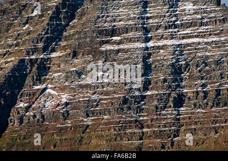 Bearhat Berg von Hidden Lake Trail, Glacier National Park, Montana Stockfoto