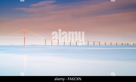 Sainte-Nazaire-Brücke über die Loire, Loire-Atlantique, Frankreich Stockfoto