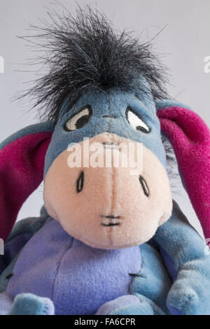 Kuscheliges Stofftier Eeyore von Winnie The Pooh Stockfoto