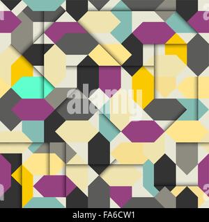 Nahtlose abstrakte geometrische Muster Stock Vektor