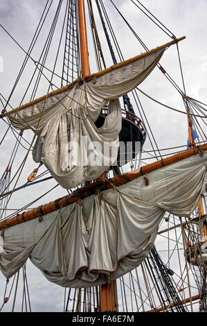 Kalmar Dezember das Schiff Rigging Stockfoto