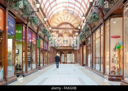 Zentralen Arcade - eine Edwardian Einkaufspassage in Newcastle Upon Tyne Stockfoto