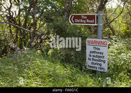 Der alte Moor Straße auf dem Templecronan Loop-Spaziergang Stockfoto