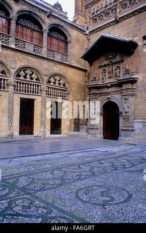 Königliche Kapelle der Kathedrale. Facade.16th Jahrhunderts. Granada. Andalusien, Spanien Stockfoto