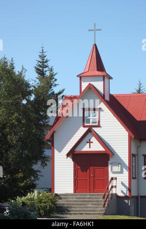 St Peter Kirche Akureyri Island Europa Stockfoto