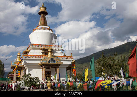 Memorial Stupa oder Thimphu Chorten Festival in Thimpu, Bhutan Stockfoto