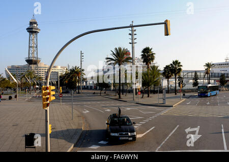 Seilbahn Barcelona PORT Tower von Jaime. WTC Stockfoto