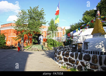 Kopenhagen, Dänemark - 28. Juli 2012: Christiania, ist auch bekannt als Freetown Christiania eine selbsternannte autonome Nachbarschaft, mit 34 Hektar im Stadtteil Christianshavn in Kopenhagen Stockfoto