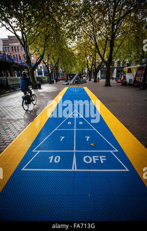 Im abendländischen Park, Seattle, Bundesstaat Washington Street spielen Stockfoto