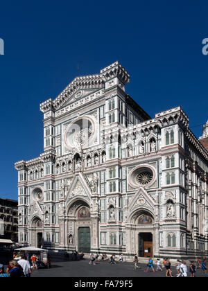 FLORENZ, ITALIEN - 04. AUGUST 2015: Cattedrale di Santa Maria del Fiore (Kathedrale der Heiligen Maria der Blumen) Stockfoto