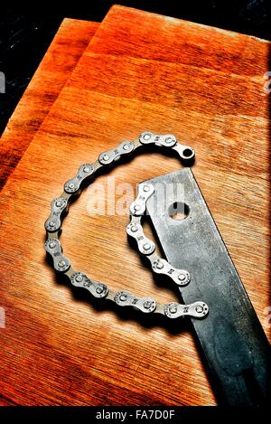 Kette-Peitsche Stockfoto