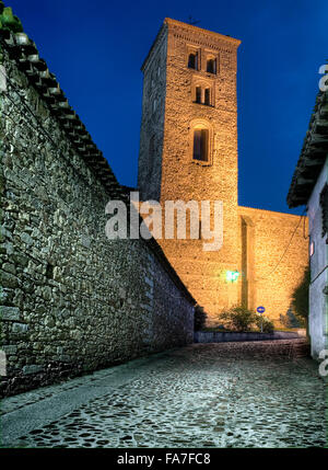 Buitrago de Lozoya, Madrid Provinz. Kirche von Santa Maria del Castillo (VXIVth Jahrhundert). Spanien Stockfoto