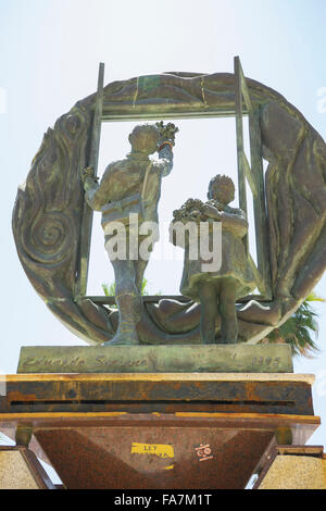 Bronze-Skulpturen von Dalí in Marbella-Andalusien-Spanien Stockfoto