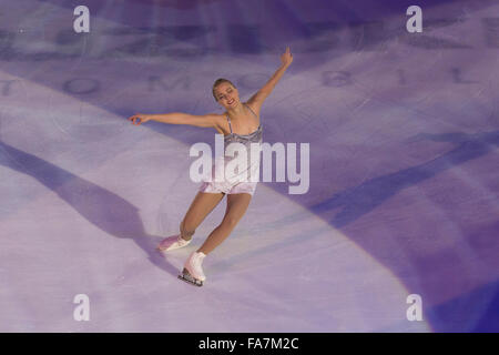 Kiira Linda Katriina Korpi ist eine finnische Eiskunstläuferin. Sie ist ein drei Mal Europäische Medaillengewinner. Stockfoto