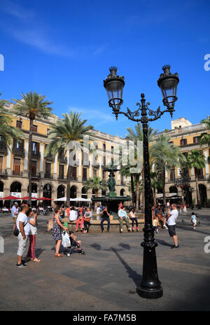 Placa Reial, Barri Gotic, Barcelona, Spanien, Europa Stockfoto