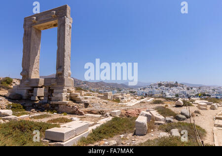 Griechenland, Kykladen, Naxos, Apollo-Tempel Stockfoto