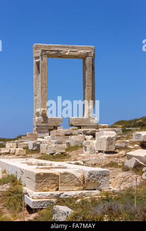 Griechenland, Kykladen, Naxos, Apollo-Tempel Stockfoto