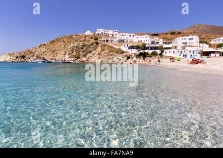 Griechenland, Kykladen, Folegandros Island, Agali Strand Stockfoto