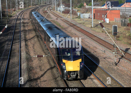 180 Zephyr Klasse Züge Grand Central Betriebsgesellschaft, High Speed Diesel Train, East Coast Main Line Railway, Peterborough Stockfoto