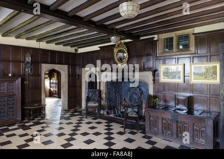 Die Halle am Bateman, East Sussex. Batemans war die Heimat des Schriftstellers Rudyard Kipling von 1902 bis 1936. Stockfoto