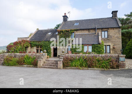 Rotaugen Teestuben in Staffordshire Moorlandschaften in der Nähe von den Kakerlaken Hügeln Lauch Mitarbeiter Stockfoto