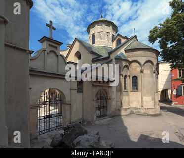 Armenische Kirche in Lemberg (1363-1370) Stockfoto