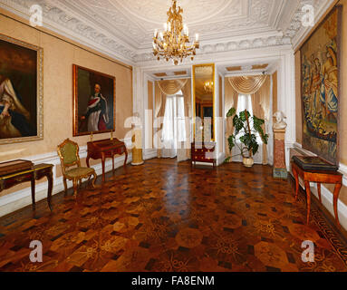 Ein Zimmer im ehemaligen Königspalast im Haus 6 auf Rynok Square in Lemberg Stockfoto