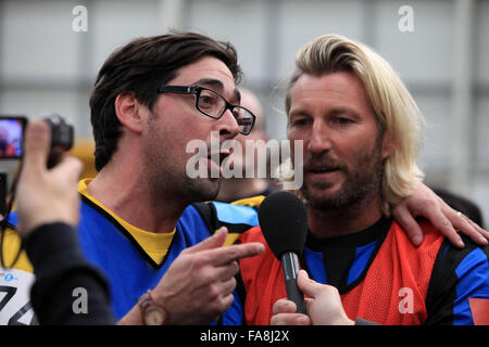 Robbie Savage und Colin Murray BBC Radio 5 Live Oktoberfest in Sheffield Sonntag, 13. Oktober 12 Stockfoto