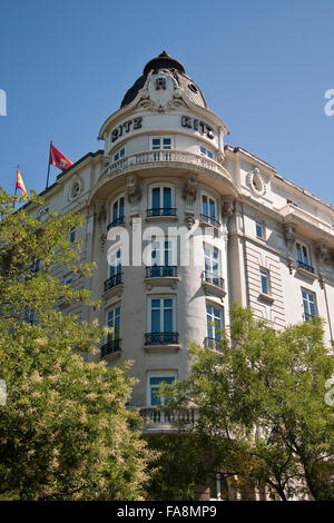 Vorderseite des Hotel Ritz, Madrid, Spanien Stockfoto