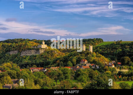 Rudelsburg Und Saaleck - Rudelsburg und Saaleck castle 01 Stockfoto